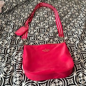 kate spade rosie large cross ofy pebbled leather bikini pink